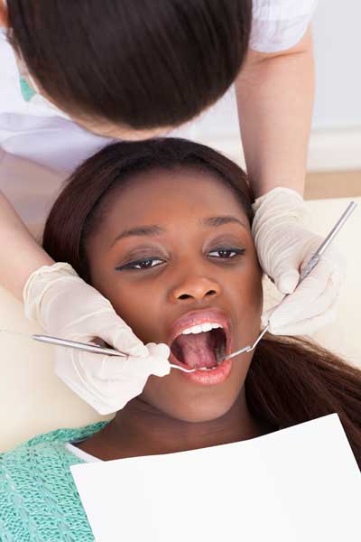 Woman in Dentist's Chair
